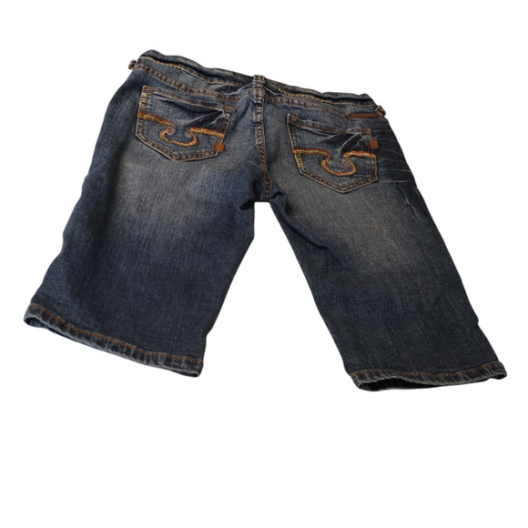 LA Idol USA Jorts Y2K Embroidered Denim Bermuda Streetwear Summer Juniors 3 - Picture 1 of 9